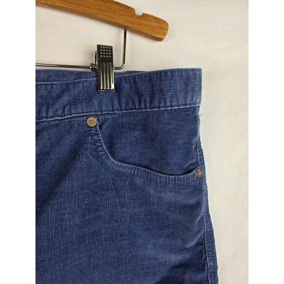 GAP Women's Shorts Size 16 Blue Corduroy Cut Off Short - Picture 4 of 9